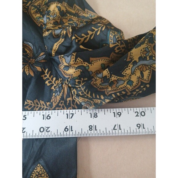 DR2 Daniel Rainn Satin Blazer Jacket Women’s S Black Paisley Luxe - Picture 3 of 7